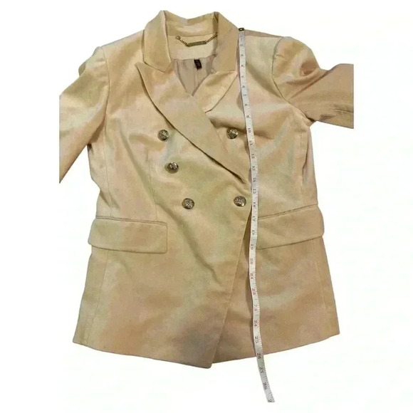 White House Black Market Pink Velvet Studio Blazer Size 6 - Picture 10 of 13